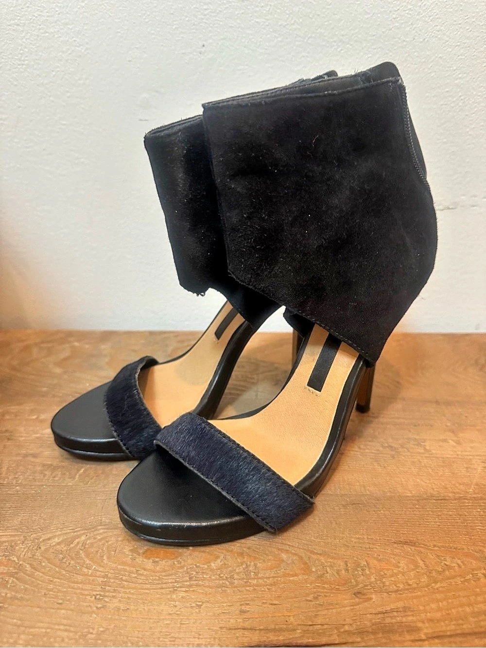 Kensie Black Ankle Strap Heels